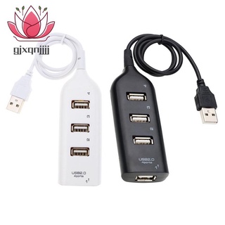 อะแดปเตอร์ฮับ USB 2.0 4 พอร์ต ความเร็วสูง หลายช่อง อุปกรณ์เสริม สําหรับแล็ปท็อป คอมพิวเตอร์