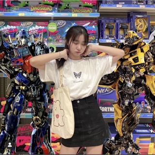 เสื้อยืดoversize สกรีนลายผีเสื้อ🦋