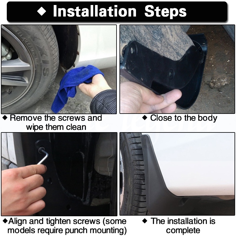 Set Molded Mud Flaps For Lexus ES ES350 ES300h ES250 20132018 Mudflaps