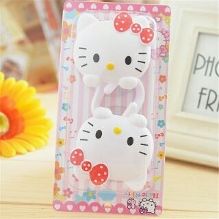 💗Happy smile💗ที่แขวนลายคิตตี้ สีชมพู💕พร้อมส่ง💕2 ชิ้น