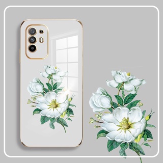 Dmy เคสโทรศัพท์มือถือแบบนิ่ม ลายดอกไม้ สําหรับ oppo A93 A83 A74 A31 A53 A92 A94 A91 A5 A7 A5S A9 A12 A15 A15S A16 A54 A55 A72 A73 A76