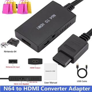 สำหรับ NGC/SNES/N64 To HDMI Converter อะแดปเตอร์สำหรับ Nintendo 64สำหรับ GameCube Plug และ Play full ดิจิตอลสาย