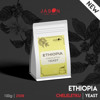 Jason Coffee Roaster เมล็ดกาแฟ คั่วกลางอ่อน "Ethiopia SNNP Yeast Cheleletku" Coffee Bean Medium-Light Roast