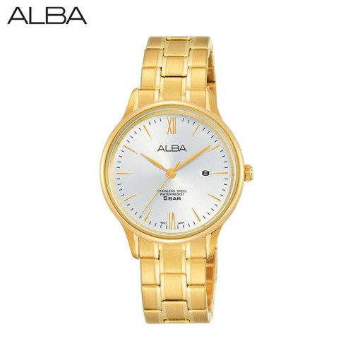 ALBA PRESTIGE Quartz Ladies นาฬิกาข้อมือผู้หญิง สายสแตนเลส สีทอง รุ่น AN7N82X,AN7N82X1