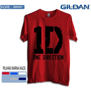 เสื้อยืดผ้าฝ้าย GILDAN เสื้อยืด ลายโลโก้ One direction odh01