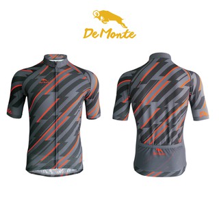 DeMonte Cycling เสื้อจักรยานผู้ชาย ลายสายฟ้า เนื้อผ้า drymax pro ระบายอากาศดีมาก