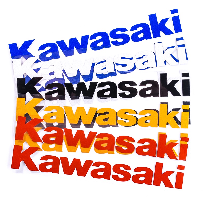 สติกเกอร์สะท้อนแสง กันน้ํา สําหรับติดตกแต่งหมวกกันน็อครถจักรยานยนต์ Kawasaki