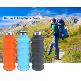 Silicone Folding water bottle กระบอกน้ำซิลิโคนยืดหดได้มหัศจรรย์ กระบอกน้ำพับได้