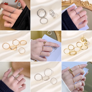 ราคาชุดแหวน แบบเรียบ สไตล์เกาหลี แฟชั่นสำหรับผู้หญิง