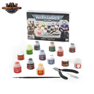 [พร้อมส่ง]Warhammer: 40K :  PAINTS+TOOLS โมเดลเกมสนามจำลอง