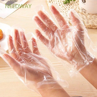 Needway ถุงมือพลาสติกมัลติฟังก์ชั่นสําหรับทําความสะอาดผักผลไม้ 100 ชิ้น / ชุด