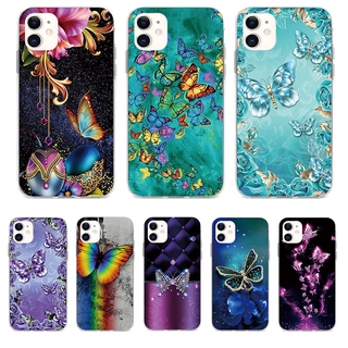 Xiaomi Redmi Note 9 9S Pro 9A 9C Phone Soft TPU Silicone Phone Case Cover ผีเสื้อโรแมนติก