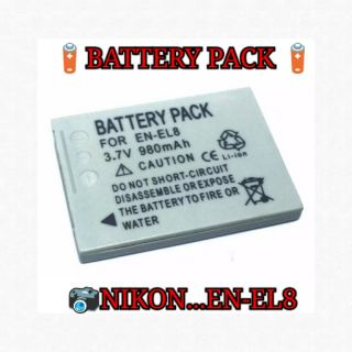 แบตเตอรี่กล้องNIKON รุ่น EN-EL8/ENEL8 Replacement Battery for Nikon...