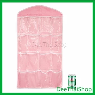 DeeThai ที่เก็บถุงเก็บถุงเท้า เก็บชุดชั้นใน แบบแขวน ที่แขวนกระเป๋า socks storage bag