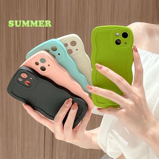 เคสนิ่ม ลายคลื่น 5 สี เรียบง่าย สําหรับ Realme 10 pro Plus gt 2 pro reno 3 a1 pro reno 9 Xiaomi 9 pro se 10s 11 lite