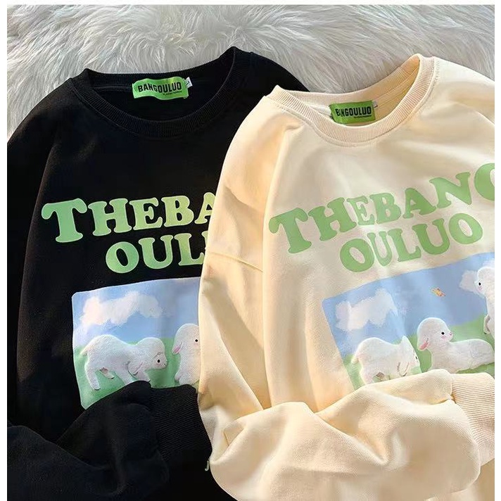พร้อมส่งเสื้อคอกลมแขนยาวของผู้ญิง เสื้อแขนยาวคลุมกันหนาวหนานุ่มใส่สบาย51529