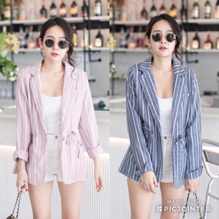 Stripe Blazer