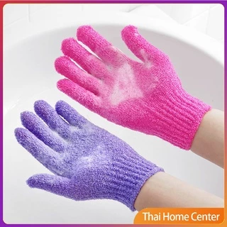 ถุงมืออาบน้ำ ถุงมือขัดผิวอาบน้ำ ขจัดเซลล์ผิวเก่า พร้อมส่ง ผ้าขนหนูอาบน้ำ Glove-style bath towel