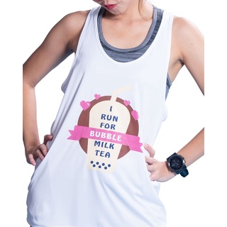 เสื้อวิ่ง เสื้อกล้ามออกกำลังกาย Unisex - Run For Bubble Milk Tea