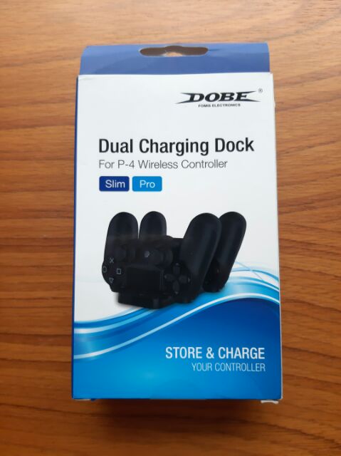 แท่นชาร์จจอย PS4 แบบคู่ ยี่ห้อ DOBE (PS4 Dual Charging Dock by DOBE) (ที่ชาร์จจอย PS4)