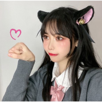 TL Cartoon Cat Fox Ears Headband พร้อม Bell Bow สําหรับอะนิเมะคอสเพลย์ปาร์ตี้เครื่องแต่งกาย