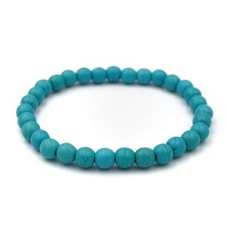 TURQUOISES หินเทอร์ควอยส์ ขนาด 6 มม. สร้อยข้อมือหินแท้ by siamonlineshop