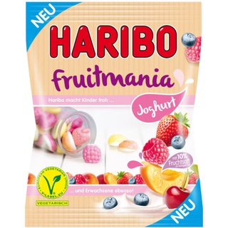 haribo Fruitmania Joghurt Gummy 175g. ฮาริโบ้ ฟรุตมาเนีย โยเกิร์ต กัมมี่ 175กรัม