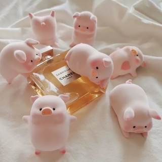 Lulu Pink Pig ตุ๊กตาหมูสีชมพูขนาดมินิสําหรับตกแต่งรถยนต์