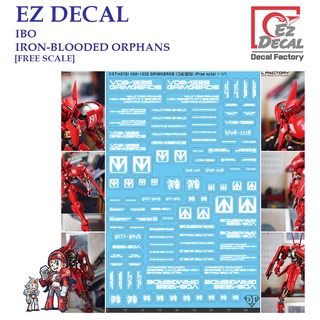 ดีคอลน้ำ [EZ DECAL] CSTM078 IBO IRO-BLOODED ORPHANS/GRIMGERDE [FREE SCALE] Water Decal CSTM78 CSTM 078 78