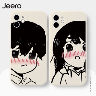 Jeero เคสคู่ เคสไอโฟน คู่รัก กันกระแทกซิลิโคนนุ่มใสการ์ตูนน่ารักตลก เคสโทรศัพท์ Compatible for iPhone 15 14 13 12 11 Pro Max SE 2020 X XR XS 8 7 6 6S Plus พลัส HFE517