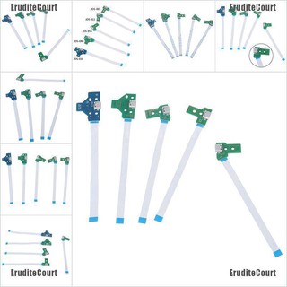 Eruditecourt บอร์ดวงจรซ็อกเก็ตชาร์จ USB 12Pin JDS 011 030 040 สําหรับคอนโทรลเลอร์ PS4