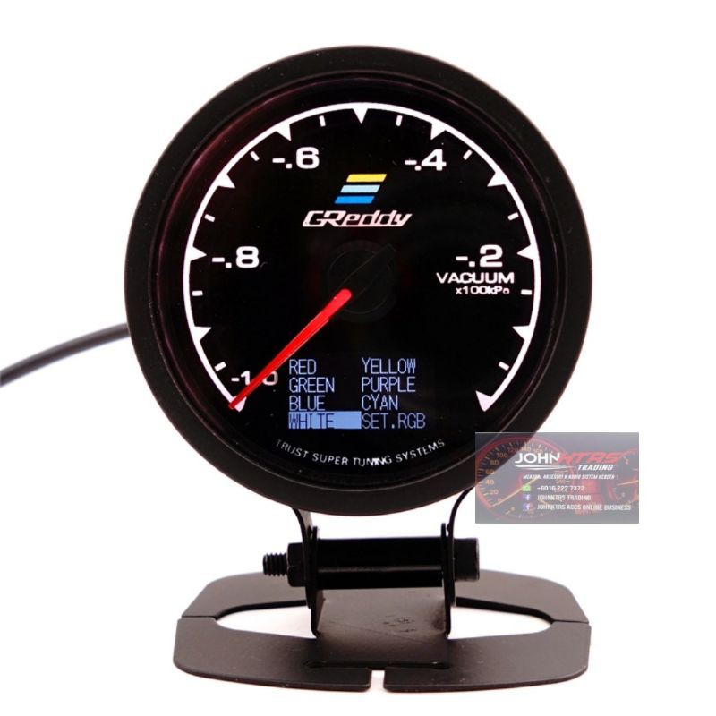 VACUUM GREDDY METER 7 COLOUR & 10 MODE UP