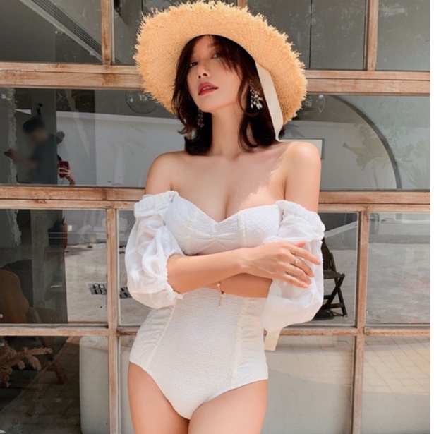 ชุดว่ายน้ำแฟชั่นเกาหลีผู้หญิง บิกินี่ Bikini ชุดว่ายน้ำวันพีช เก็บทรง หุ่นสวย 2715#