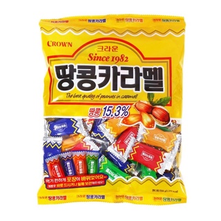 Crown Caramel beans candy 120g ลูกอมถั่วคาราเมล