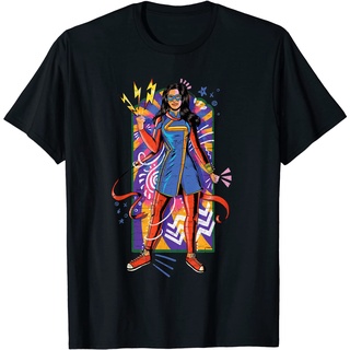 เสื้อยืด ลาย Marvel Ms. สําหรับผู้ใหญ่ เสื้อยืด พิมพ์ลาย Marvel WeAmala Khan Mural Art สําหรับผู้ชายS-5XL