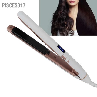 Pisces317 เครื่องหนีบผมตรง แบบเหล็กแบน 100‐240V สําหรับร้านทําผม