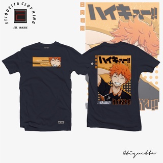 Haikyuu - Hinata V2 ฤดูร้อนแขนสั้นเสื้อยืดการ์ตูนญี่ปุ่นอะนิเมะหลวมป่าคู่รักชายและหญิงสามารถสวมใส่ได้