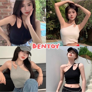 Bentoy(bratop6689)บราเดี่ยว เสื้อสายเดี่ยวมีฟองน้ำ ดีเทลสายข้างเดี่ยว