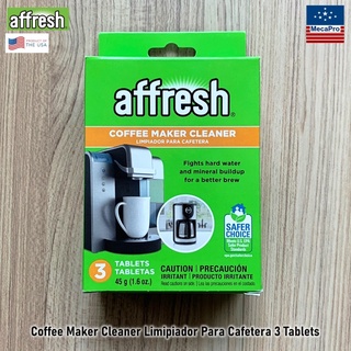 Affresh® Coffee Maker Cleaner Limpiador Para Cafetera 3 Tablets ผลิตภัณฑ์ทำความสะอาดเครื่องชงกาแฟ