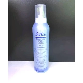 เบอริน่า คอนดิชั่นนิ่ง สไตล์ลิ่ง มูส ฟ้า (ใหญ่) 230 มล./ Berina Conditioning Styling Mousse Blue (Large) 230 Ml.