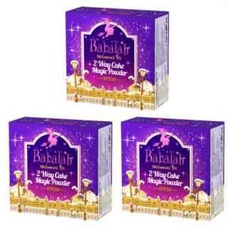 Babalah Oil Control&amp;UV 2 Way Cake Magic Powder SPF20 #01 ผิวขาว-ขาวเหลือง 3ตลับ