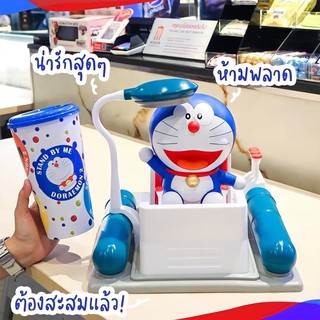 🕹ถังป๊อบคอร์น โดเรม่อน ไทม์แมชชีน + แก้วน้ำ ของเล่น ของสะสม เมเจอร์ doraemon time machine bucket set Major พร้อมส่ง