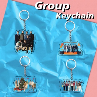 BTS 2022 GQ VOGUE Acrylic Grop Keychain Permission To Dance Pendant Jewelry