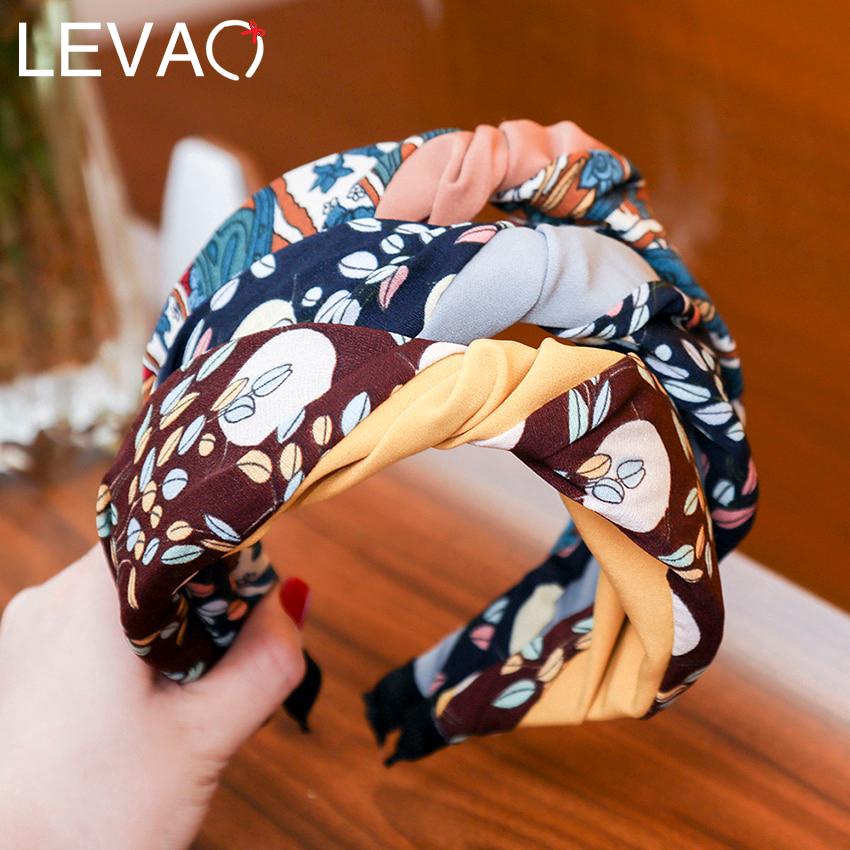 Bohemian Floral Silk Headband Women Multi-Color Print Hairband Women Fashion Head wear Hair Accessories