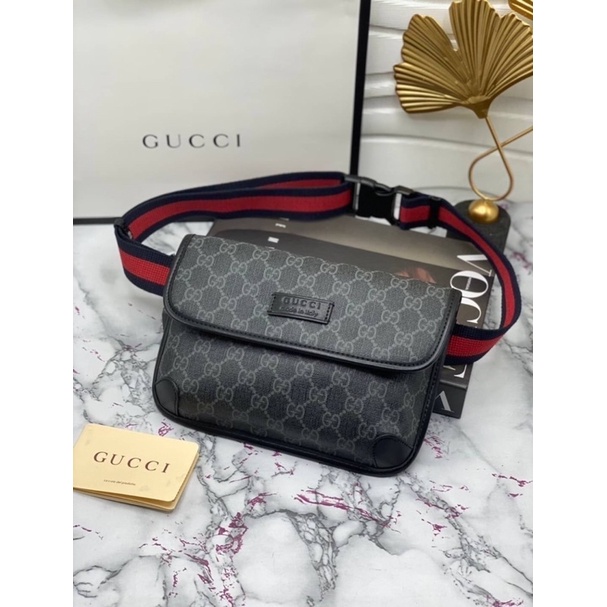 Gucci กระเป๋าคาดเอว+คาดอก