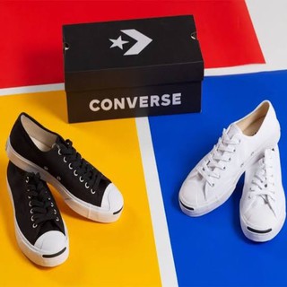 Converse Jack สีขาว-ดำ พร้อมกล่อง