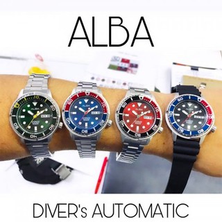 ALBA Automatic Sport Diver’s 100 M นาฬิกาข้อมือผู้ชาย รุ่น AL4231X,AL4225X,AL4227X,AL4229X