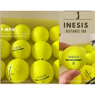 INESIS Distance100 ( New Golf Ball ) ลูกกอล์ฟ มือ 1 ของแท้ 💯%