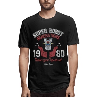 [S-5XL]ขายดี เสื้อเชิ้ตคอกลม ผ้าฝ้ายแท้ พิมพ์ลายหุ่นยนต์ Super Robot Z Zeta Chogokin Mazinger Mecha Years 80 OBfenc88INm