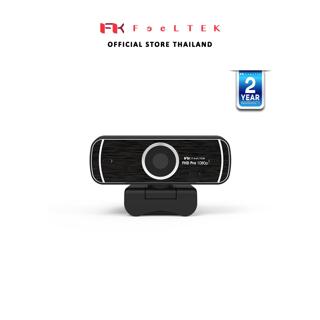 FEELTEK กล้องเว็บแคม ELEC FULL HD PRO WEBCAM 1080P BLACK